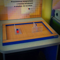 2D demonštrátor magnetického poľa